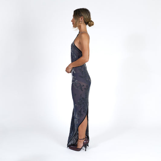 Goddess Maxi Dress - Vintage Scarf No. 001