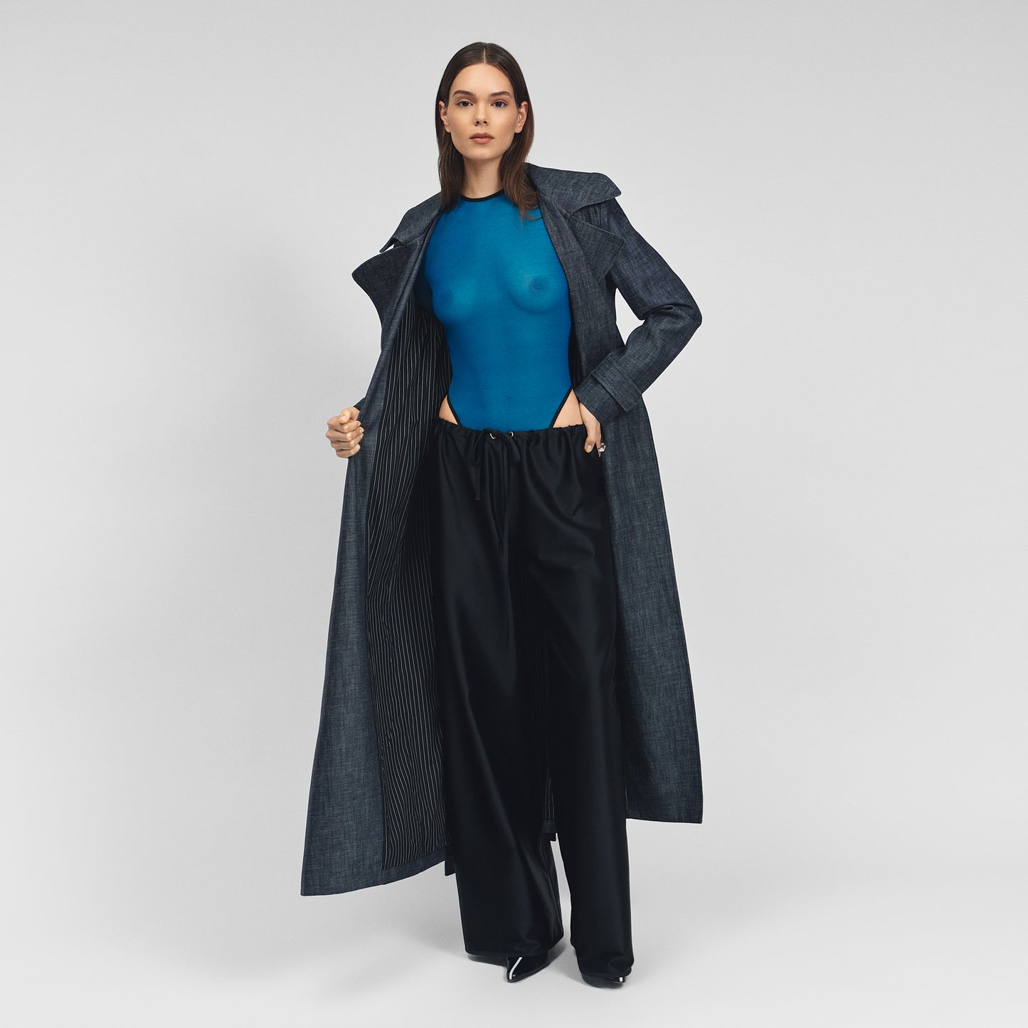 Trench Coat in Japanese Denim