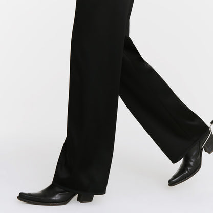 SEAMLESS PANTS BLACK SATIN