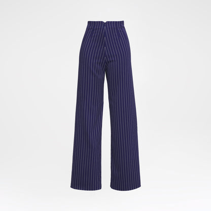 SEAMLESS PANTS PURPLE PINSTRIPES