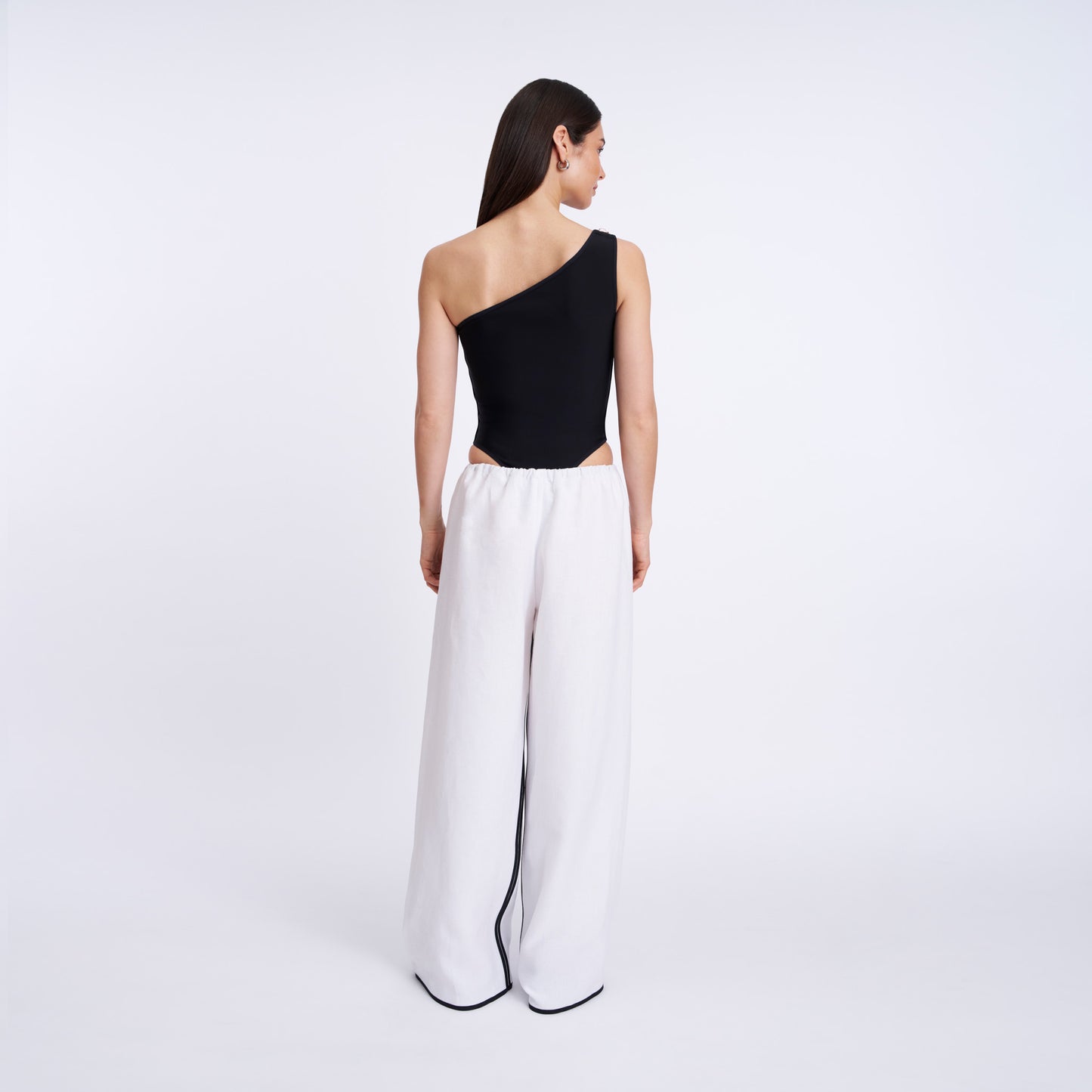 Luteal Pants in White Linen