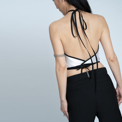 HESTIA TOP WHITE SILK