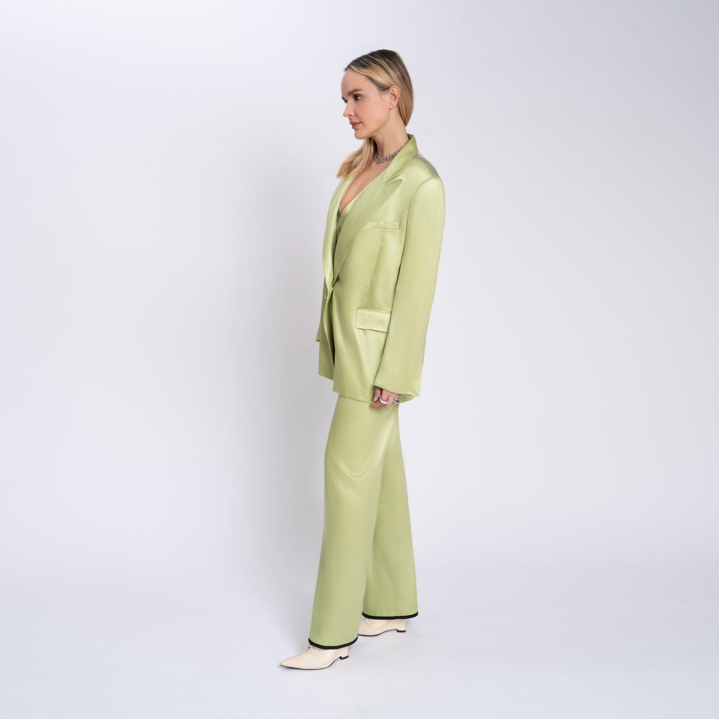 REAL BLAZER MATCHA GREEN