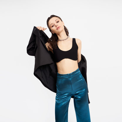 REAL BLAZER SATIN SILK