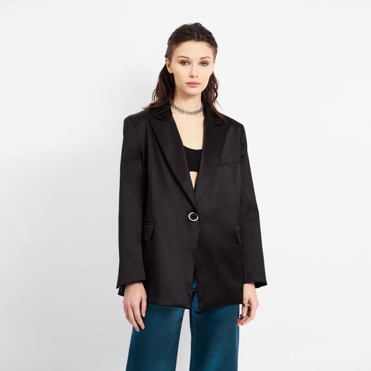 REAL BLAZER SATIN SILK