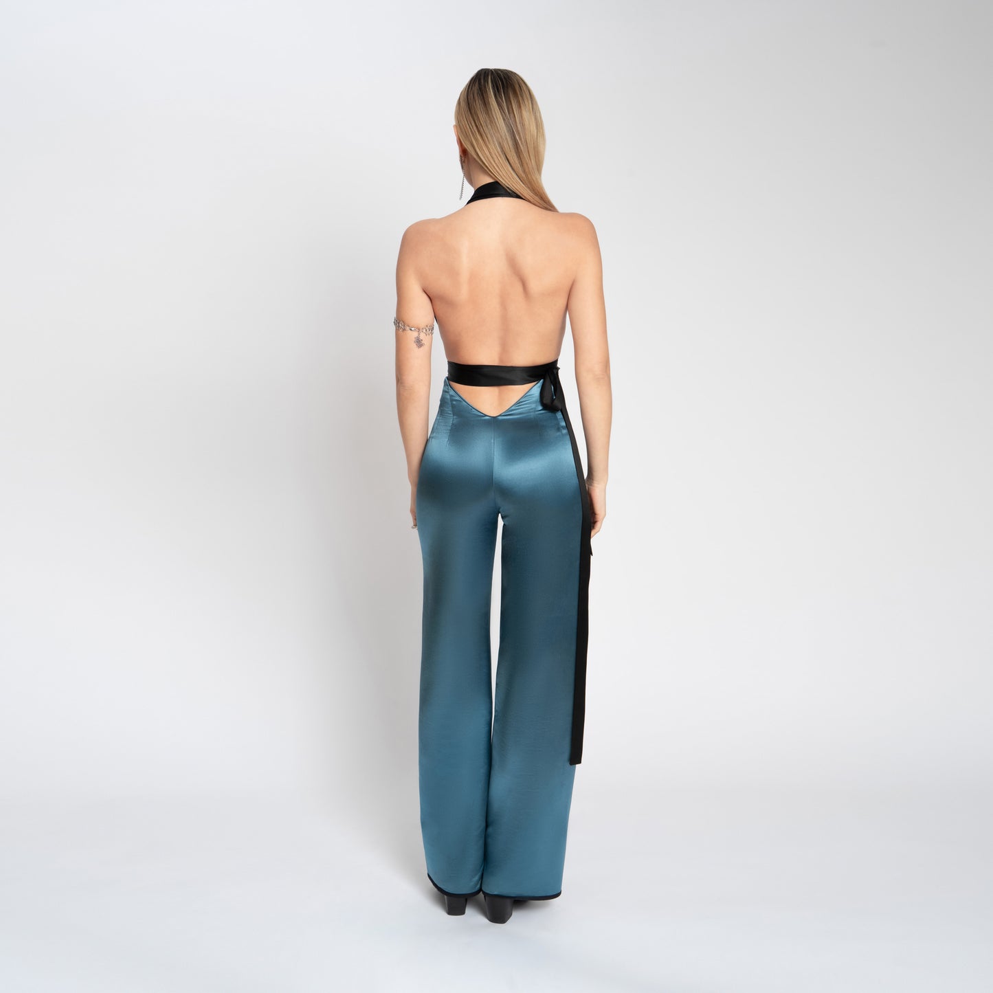 VIRGIN TOP BLACK SILK