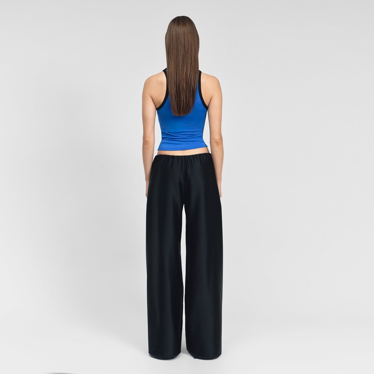 Lutheal Pants in Black Satin