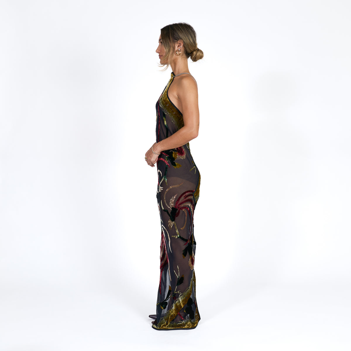 Goddess Maxi Dress - Vintage Scarf No. 002