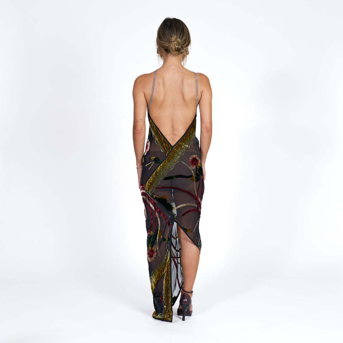 Goddess Maxi Dress - Vintage Scarf No. 002