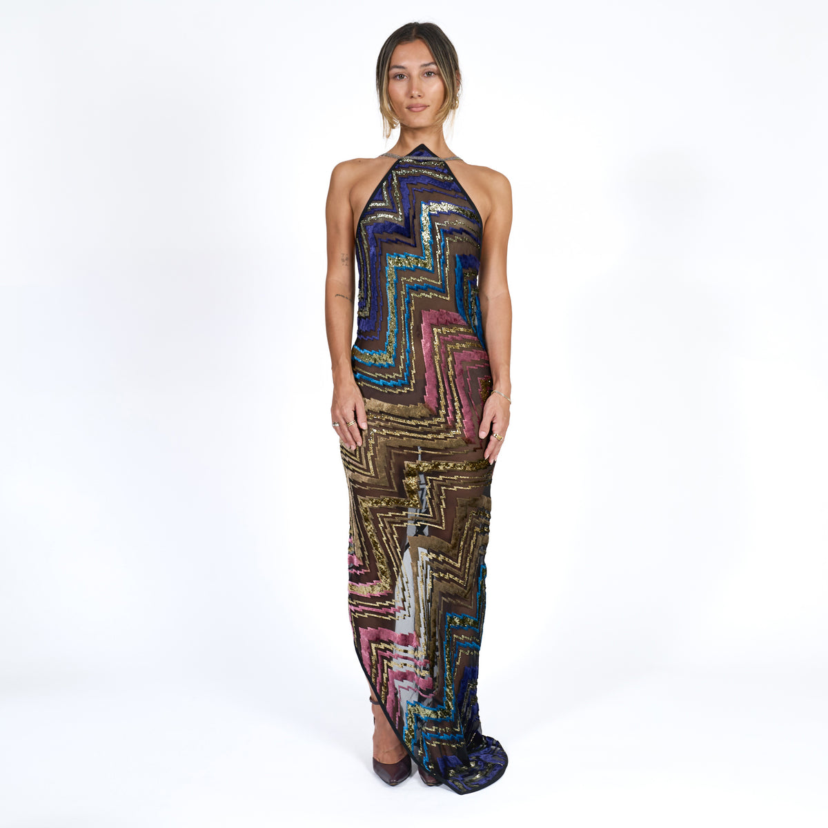 Goddess Maxi Dress - Vintage Scarf No. 004