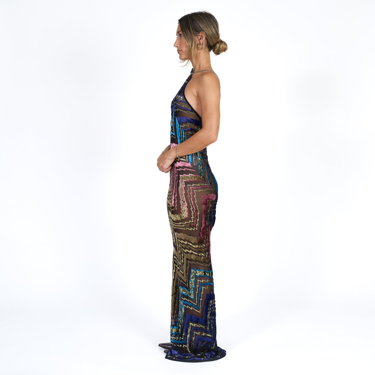 Goddess Maxi Dress - Vintage Scarf No. 004