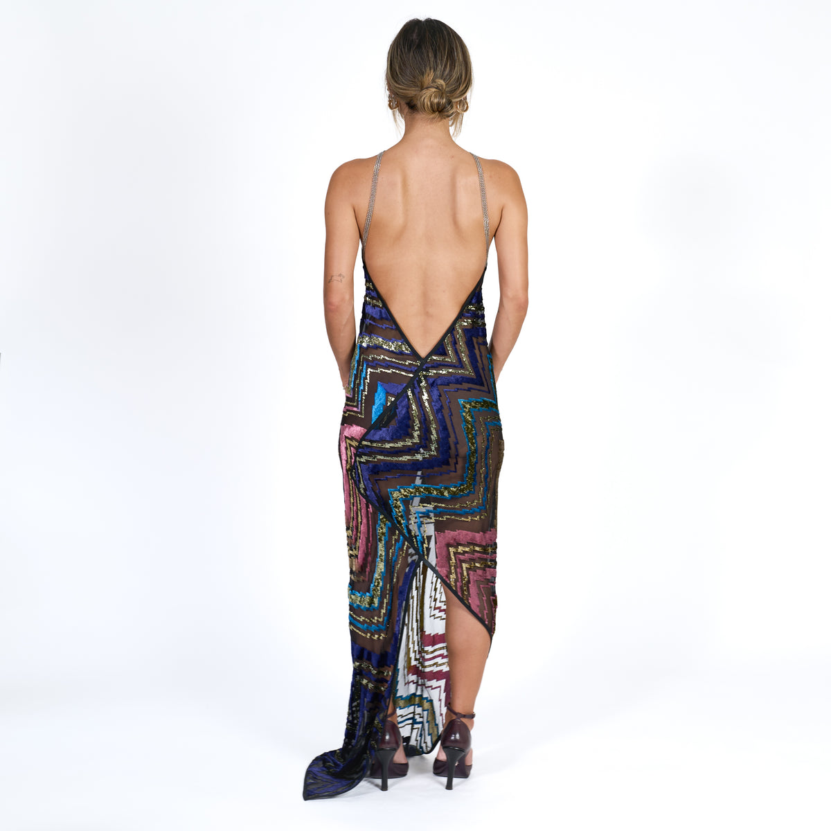 Goddess Maxi Dress - Vintage Scarf No. 004