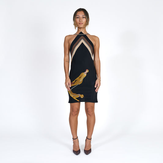 Goddess Mini Dress - Vintage Scarf No. 003