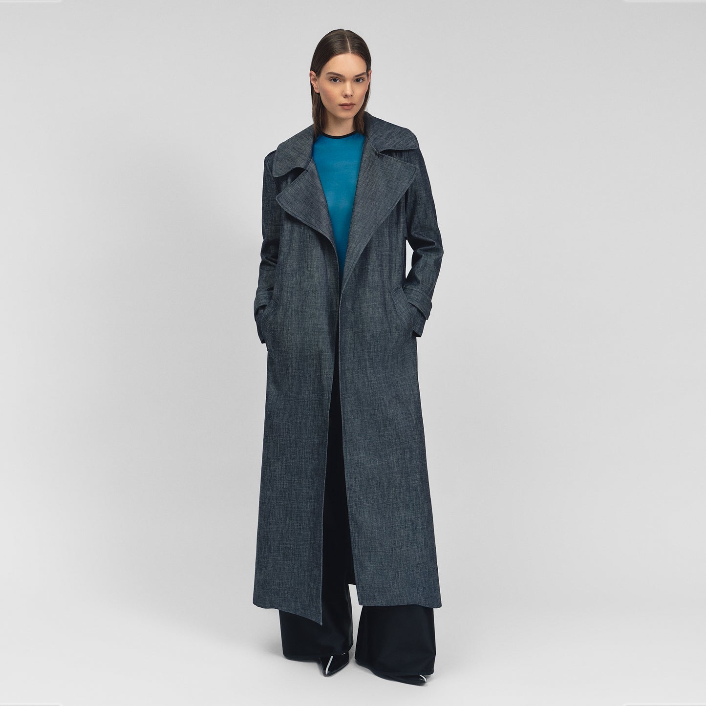 Trench Coat in Japanese Denim