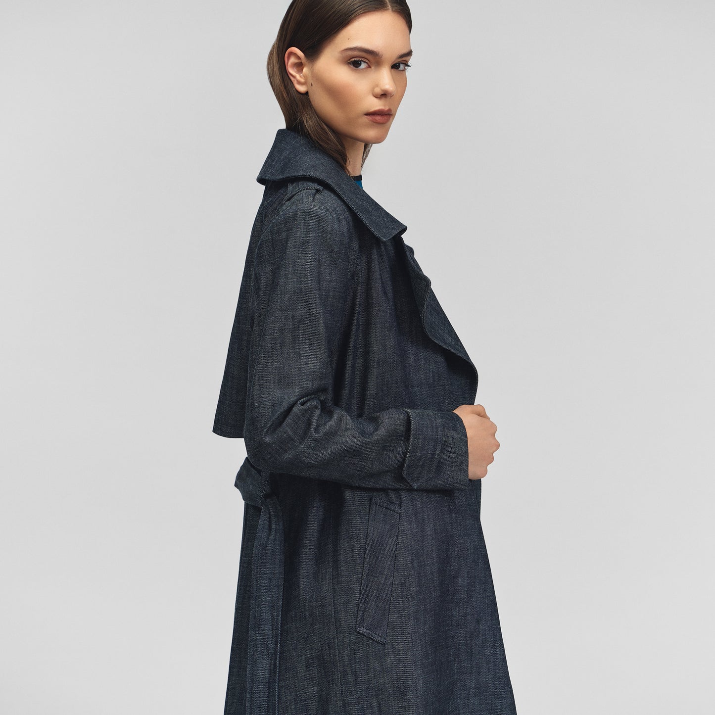 Trench Coat in Japanese Denim