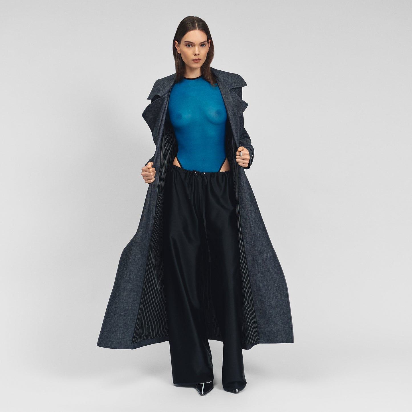 Trench Coat in Japanese Denim